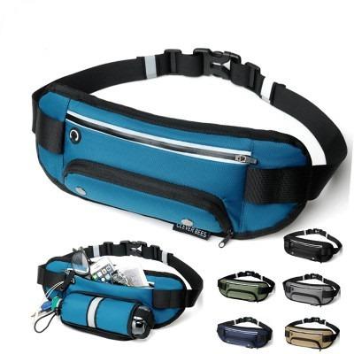 China New Design Water Proof Jogging Marathon Increasing Fanny Pack Sport Running Belt Waist Bag With Water Bottle Holder for sale