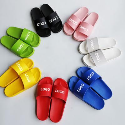 China Cushioning Wholesale Cheap Simple Customized Design 3d Screen Printing Slipper, Custom Logo Man PU Slide Sandals, Blank Sublimation Slides for sale