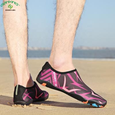 China Aqua Water Shoes For Beach Quick Dry Skin GANXING Women Men Lightweight Soft Sneaker Barefoot Socks Sports for sale