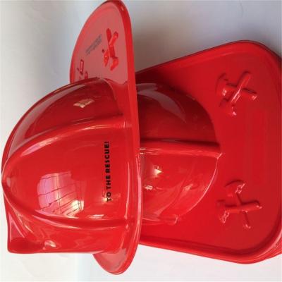 China Custom Imprinted Plastic Fire Chief Hats for sale