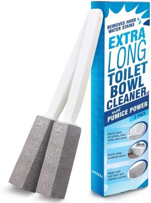 China Pumice Stone Toilet Bowl Cleaner with Extra Long Handle - Limescale Remover - Pumice Toilet Brush - Also Cleans BBQ Gril for sale