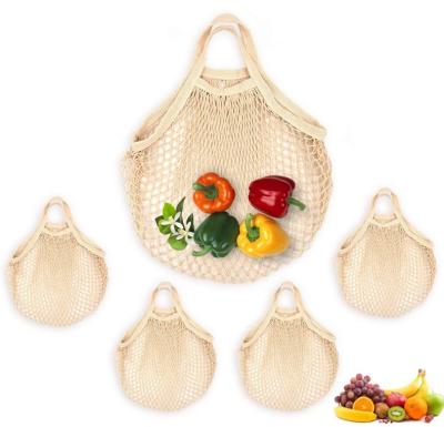 China Washable Reusable String Eco friendly Grocery Mesh Cotton Shopping Bags with Logos for sale