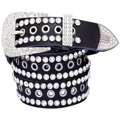 China Hot Sale Genuine Leather Bb Simon Belts Rhinestone Men Bling Fashion Ladies Factory Wholesale Cowhide for sale