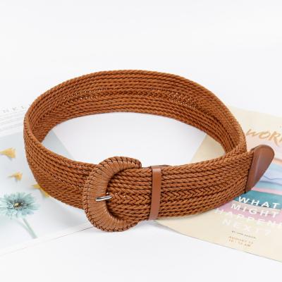 China 2021 Best Seller Product Casual Wide Ladies Fashion Multi-Layer Rope Braid Braided Rope Belt for sale