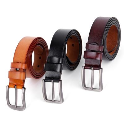 China New Arrival Cowhide Scare Genuine Leather Men Belt Cowhide Casual Strap Automatic Buckle Belts For Male for sale