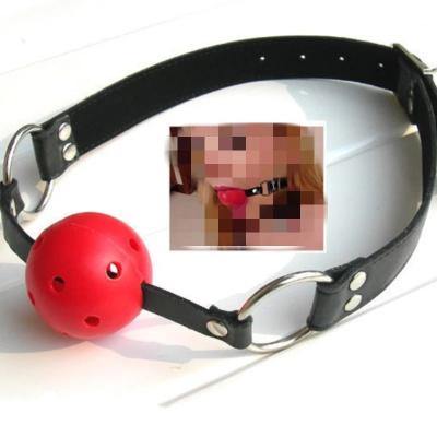 China Fantasy Fetish Restraint Couples Game SM Open Ball Gag Extreme Oral Bondage Mouth Fixation Bondage Ball Gags for sale