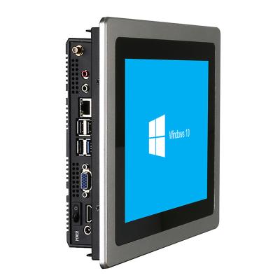 China Industrial Panel Touch Screen All In One I3 I5 I7 2021 Fanless Processor Panel Industrial PC Embedded 10 12 15 17 19 Inch Computer Status Storage for sale