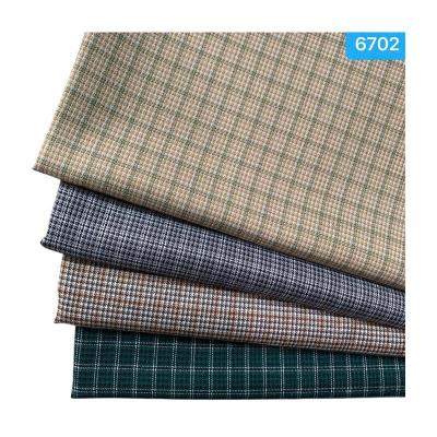 China Strength And Durability Hotselling Fabric For Garment 2022 NEW TR Fabric Spandex And Yarn Dyed Polyester Woven Fabric for sale