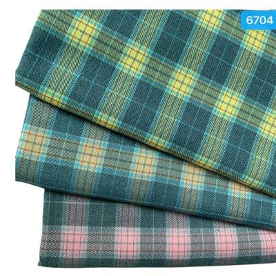 China Resistance And Durability Hotselling Durable And High Standard Organic Yarn Dyed TR Fabric Spandex And Polyester Woven Fabric for sale