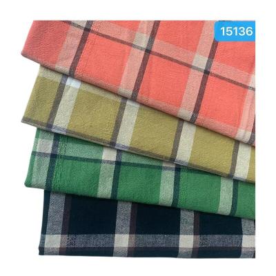 China SENLE Organic 100% Cotton Yarn Dyed Wholesale Shirt Tartan Plaid Cotton Fabric Check Fabric Gingham Fabrics for sale