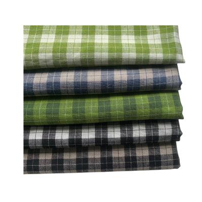 China Bright color fastness factory direct cotton yarn-dyed textile fabric retro plaid shirt skirt fabric for sale