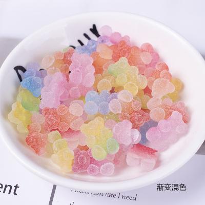 China 2021 Kawaii Soft Simulation Small Bear Cute 3D Nail Decoration Flat Back Cabochon DIY Phone Case Nail Art Charms Decoration 15*5mm for sale