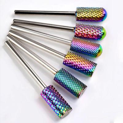 China Durable Rainbow Tungsten Nail Drill Bit 3/32