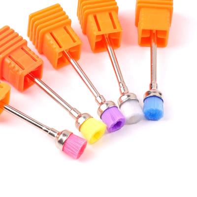 China Easy Apply 2021 Nail Drill Bits Brush High Quality Nylon Nail Polish Cleaning Brush Brush As Manicure Accessories for sale