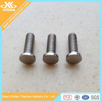 China Metric Gr2 And Gr5 M8 Titanium Cheese Head Screws for sale