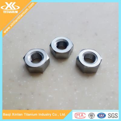 China Metric Gr5 M6 Titanium Hexagon Full Nuts for sale