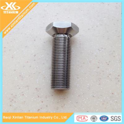 China High Tensile Pure Titanium Hex Flat Head Bolts Manufacturer for sale