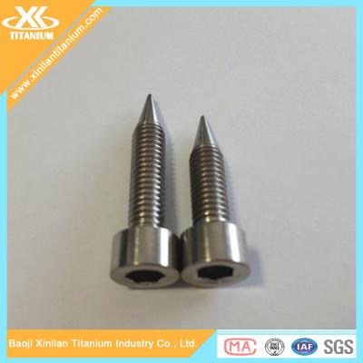 China Titanium Hexagon Socket Pointed End Screws for sale