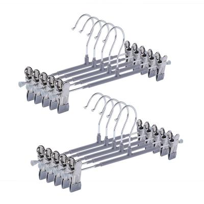 China Flexible Wholesale Multi-Functional Storage Pants Rack Color Customization Solid And Durable Metal Clothes Hanger for sale