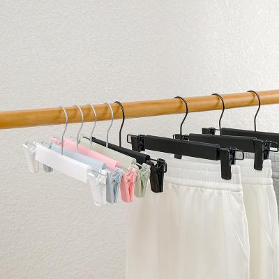 China Eco-Friendly Clothes Hanger New Boutique White Pants Adults Hangers For Trousers Hotels Use Hangers Space Saving Pant Hangers for sale