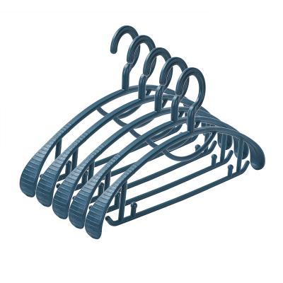 China Eco-Friendly Clothes Hanger Manufacturers Supply Nordic Clothes Hanger Plastic Non-Slip Clothes Rack Drying Hanger Household Black Hanging Clothes for sale