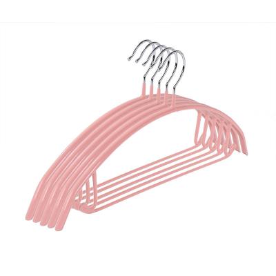 China Eco - Friendly Clothes Hanger Hot Sale Modern Single Pvc Coated Clothes Hanger Household Sheets Cotton Clothes Hangers for sale