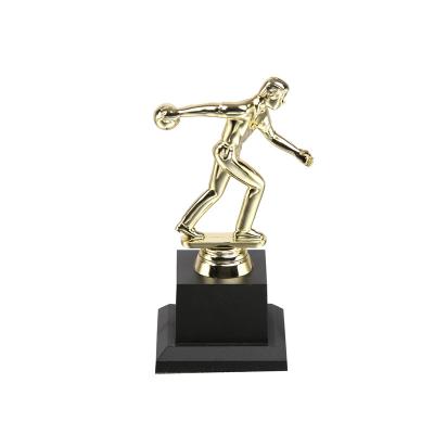 China Europe Custom Action Figure Gutterball Sports Awards Rolling Trophy for sale