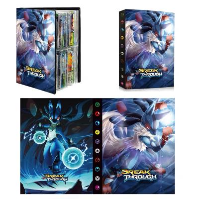 China Pokemon Card Sleeves Wholesale Pokemon Card Holder Album Book Fast Shipping Sleeves Folder Charizard Meow-Two Ex Gx Vmax Pikachu Toys for sale