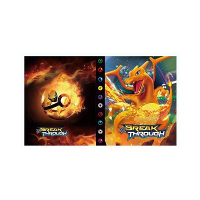 China Pokemon Card Sleeves Toploader 4 Pocket Charizard Pikachu Verzamel Card Wholesale Collector Book Pokemon Trade Card Folder Binding Sleeves Rack Album for sale