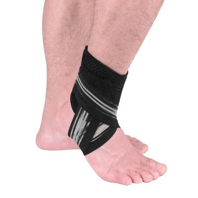 China High Compression Adjustable Ankle Compression Brace Exerciser Compression Ankle Wrap Custom for sale