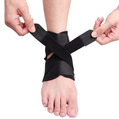 China High Foot Support Compression Compression Ankle Brace Wrap Sports Basketball Adjustable Elastic Ankle Brace for sale