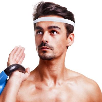 China Eco-Friendly Custom Sport Sweatband Running Headband Wide Sided Yoga Headband for sale