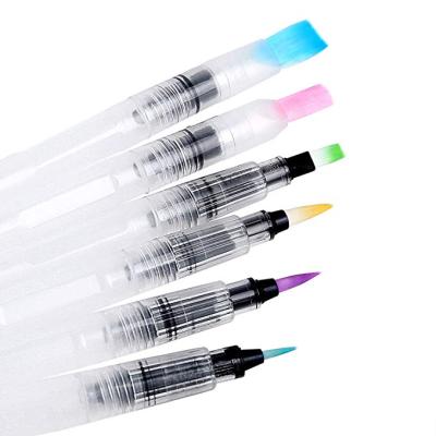 China office & School Pen Amazon Hot Selling Products 6 Pcs Water Brush Coloring Pens With OEM Packing for sale