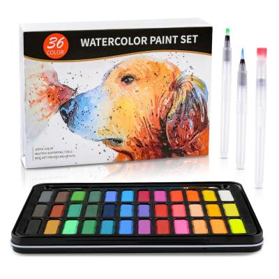 China 2019 Hot Selling Amazon Packing 36colors New Watercolor Paint Set Without Any Private Label Box: 22.5cm*16cm*13.5cm for sale