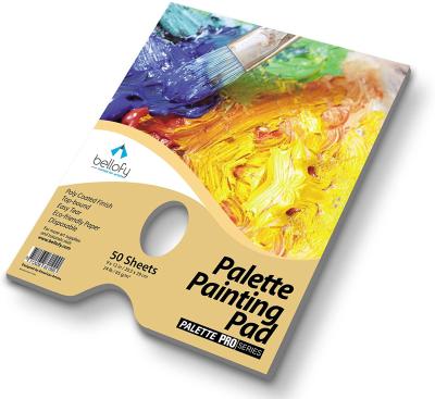 China 50sheets 9x12 Inch , Oil Paint 9x12 Inch Palette 24lb/65GSM Painting Paper Pad for sale