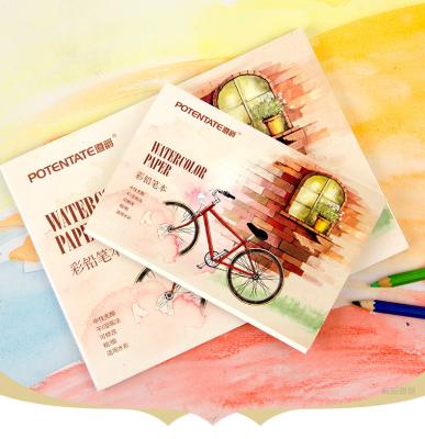 China Hot Selling Amazon Potentate Brand A4 A5 Size 230GSM 12 Sheets Watercolor Paper Pad For Painting A4 A5 for sale