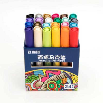 China 2018 Hot Selling Amazon Brand STA 24 Colors Acrylic Paint Pens With OEM Packing 1000-12 for sale