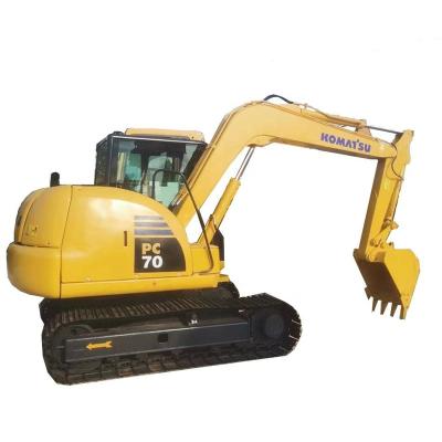 Cina Large Projects Used Komatsu PC70-8 Excavator 7 Ton Small Earth Moving Machine Original Japan Used Komatsu PC70-8 Excavator in vendita