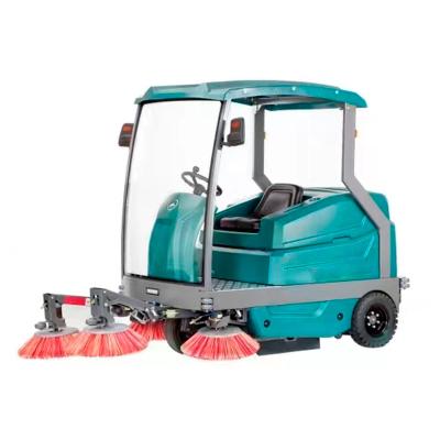 China Building Material Stores SWEPER- S2100 Industrial Floor Sweeper Road Floor Sweeper Partly Enclosed Motor Electric Broom with Four Brushes for sale