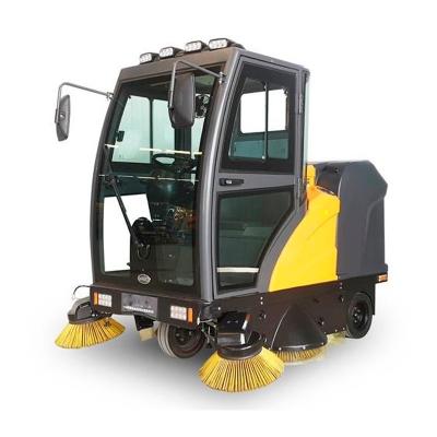 China Factory Farm Base Large Factory Airport Sidewalk Urban Road Fully Closed Multifunctional Drive Sweeper for sale