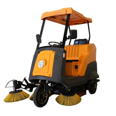 China Factory Electric Sweeper Park Small Three Wheel Road Driving Sweeper for sale