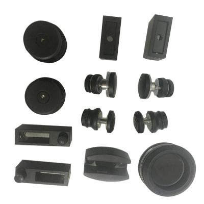 China Black sliding door hardware for 30*10 mm square  pipe glass shower system zu verkaufen