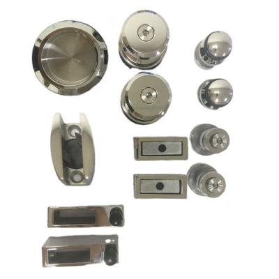 China Stainless steel sliding shower glass door accessories for 30*10mm square tube for sale