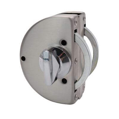 China Semicircle toughened glass door lock stainless steel precision casting door locks for sale