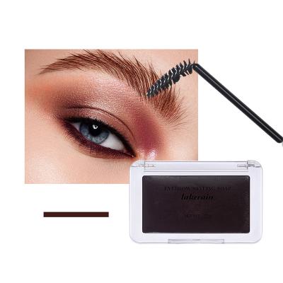 China New Arrival High Quality Waterproof Eyebrow Styling Soap Waterproof Eyebrow Wax With Brush Brown Black Gray Eyebrow Setting Gel for sale