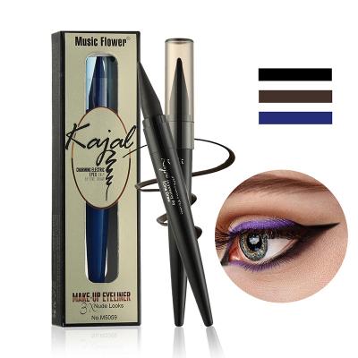 China Best New Arrival Waterproof Eyeliner Black/Blue/Brown Matte Longlasting Eye Makeup Quick Drying Smudge-proof Pencil for sale