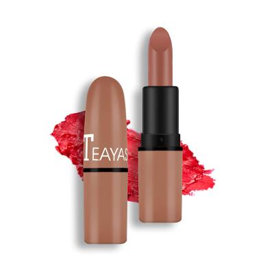 China 12 Color Matte Lipstick Bean Lipstick Plum Paste Color Nude Bullet Sexy Waterproof Organic Hot Wholesale Waterproof Lipstick for sale