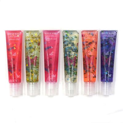 China Hot Selling Nude Liquid Lip Gloss Lip Gloss Tube Butterfly Fruity Transparent Colorless Oil Moisturizer Waterproof Wholesale Hot for sale