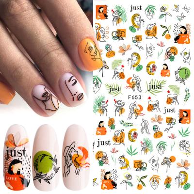 China 3D Airplane/Glitter New Summer Nail Leave Letters Nail Stickers Decal Adhesive Summer Fruit Slider Laser Drinking Nail Art Decoration for sale