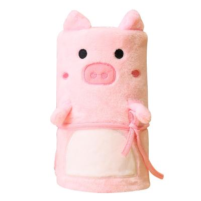 China 2021 Premium Quality Cartoon Kids Anti-Static Double Face Plush Blanket Coral Wool Blanket Flannel Roll for sale